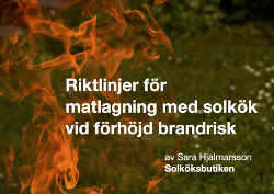 Riktlinjer för matlagning med solkök vid förhöjd brandrisk - PDF häfte